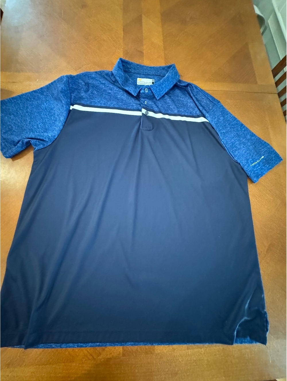 Nicklaus StayDri XXL Men's Polo Shirt Blue Black d417